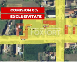 COMISION 0% Teren intravilan constructii, Checea - 1000 mp, asfalt, ut