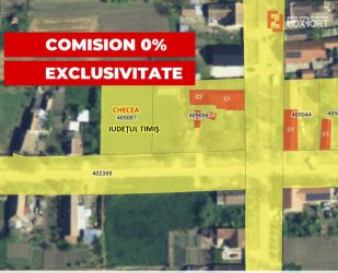 COMISION 0% Teren intravilan constructii, Checea - 1000 mp, asfalt, ut