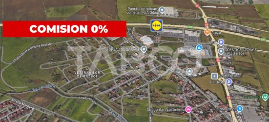 COMISION 0 - Teren intravilan de vanzare 8300 mp puz pud in Sibiu