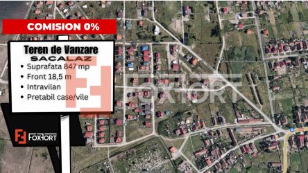 COMISION 0% Teren intravilan pretabil constructii, Sacalaz - 847 mp