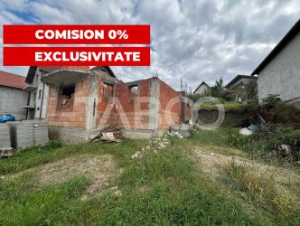Comision Zero Casa in constructie+teren 500mp cu utilitati Sura Mare 
