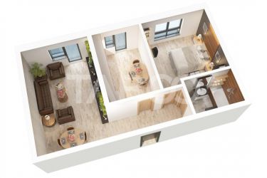 De vanzare - Apartament 2 camere bucatarie separata Doamna Stanca