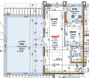 De vanzare apartament + terasa de 67 mp in bloc nou in cartier Marasti