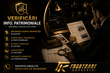 DETECTIV FRONTKARE  DETECTIV PARTICULAR, INVESTIGAȚII PRIVATE