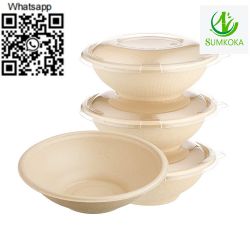 Disposable bowls bagass bowl biodegrad bowl with 8 oz 12oz 16oz 24oz