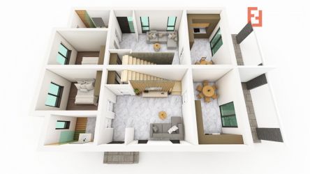 Duplex cu 5 camere si 300 mp teren, de vanzare in Sanmihaiu Roman