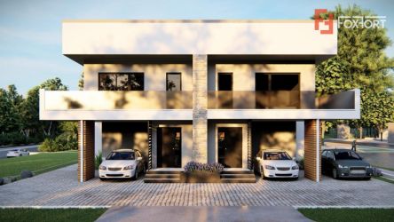 Duplex deosebit cu 4 camere si carport, perete dublu, in Dumbravita