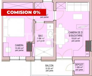 FARA COMISION!! Garsoniera 41 mpu etaj intermediar 1 Sibiu Dna Stanca