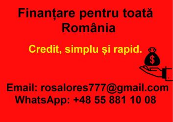 FINANȚAREA. WHATSAPP: +40 792 162 247