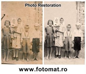 Fotografii vechi restaurare reconditionare retusuri prelucrare digital