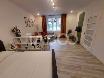 Garsoniera de vanzare 43 mpu pivnita Sibiu zona Orasul de Jos