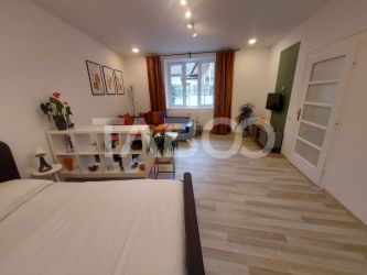 Garsoniera de vanzare 43 mpu pivnita Sibiu zona Orasul de Jos