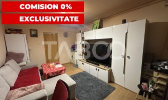 Garsoniera mobilata si utilata la etaj 2 zona Broscarie Sibiu
