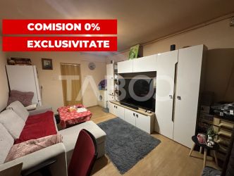 Garsoniera mobilata si utilata la etaj 2 zona Broscarie Sibiu