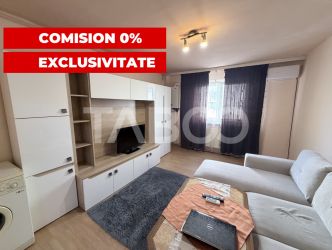 Garsoniera mobilata si utilata la etaj 2 zona Broscarie Sibiu