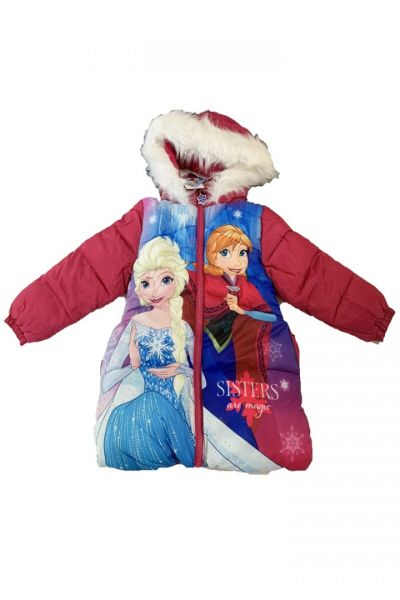Geaca de iarna roz Elsa & Anna Frozen-1
