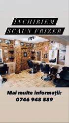 Inchiriem scaun frizer / angajam frizer cu contract de munca full time