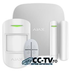 Kit alarma AJAX alb, wireless, LAN, 2G