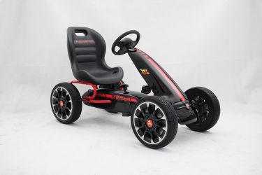 Masintua GO Kart cu pedale Pentru copii de la Fiat Abarth #Negru