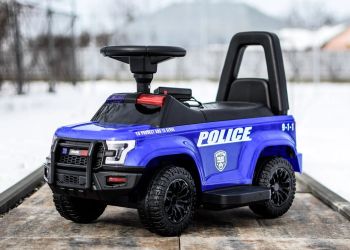 Masinuta electrica de politie Kinderauto Police 30W 6V cu megafon si m