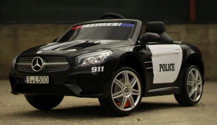 Masinuta electrica Mercedes-Benz SL500 Police 90W 12V cu Bluetooth  