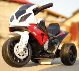 Mini motocicleta cu pedala electrica pentru copii, BMW S1000RR 20W 6V