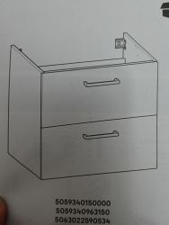 Mobilier baie masca lavoar chiuveta baie 60 pe 55 cm