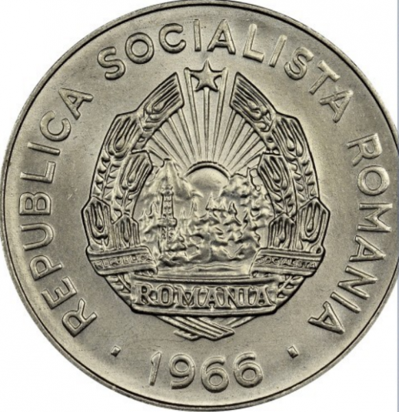 Moneda 25 Bani Republica Socialista Romania 1966-3