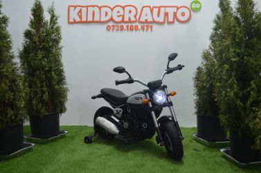 Motocicleta electrica pentru copii BT307 2x30W cu roti Gonflabile