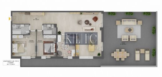 Penthouse 4 camere la cheie 111mp utili terasa 102mp D-na Stanca Sibiu