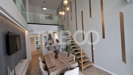 Penthouse lux ultrafinisat dotat si mobilat 2 nivele 131 mp si terasa