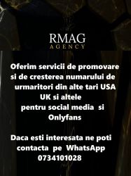 Rmag Agency ofera servicii de promovare social media si Onlyfans
