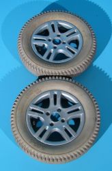 Roata originala cu cauciuc si camera pentru carucior electric 3.00-8 -