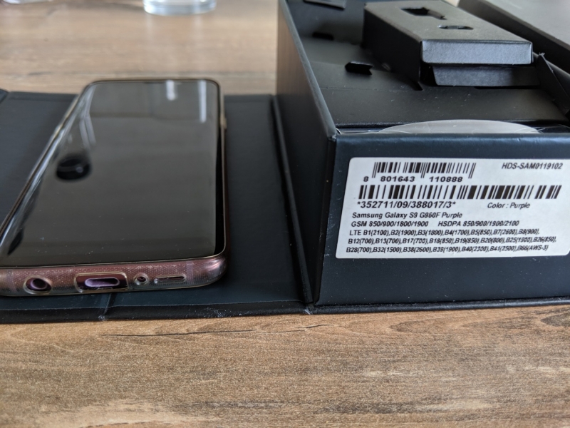 Samsung S9 necodat + incarcator wireless + husa -2