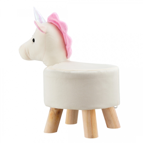 Scaun taburet pentru copii Pingo, model Unicorn, 45 x 28 x 48 cm-4