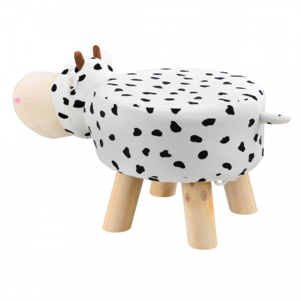 Scaun taburet pentru copii Pingo, model Vaca, 45 x 28 x 48 cm-5