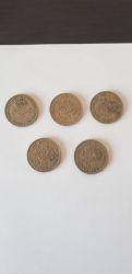 Set 5 monede de 2 shillingi, George VI, 1947-51 (ani consecutivi)