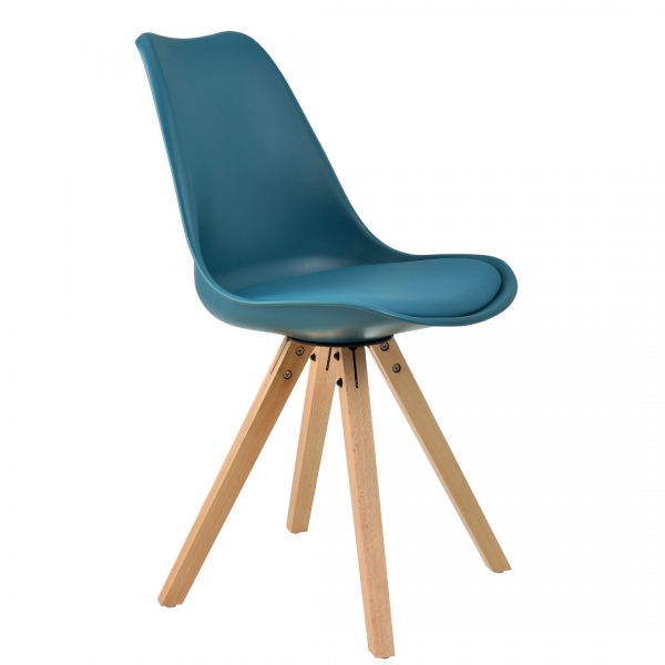 Set scaune design- 2 bucati - turcoaz-2