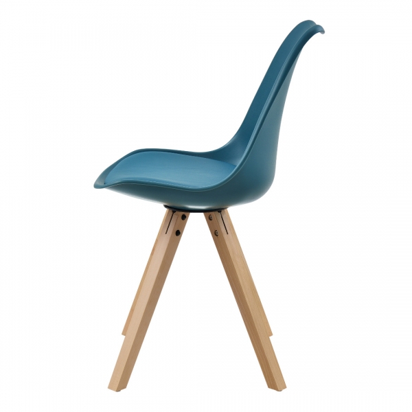 Set scaune design- 2 bucati - turcoaz-4