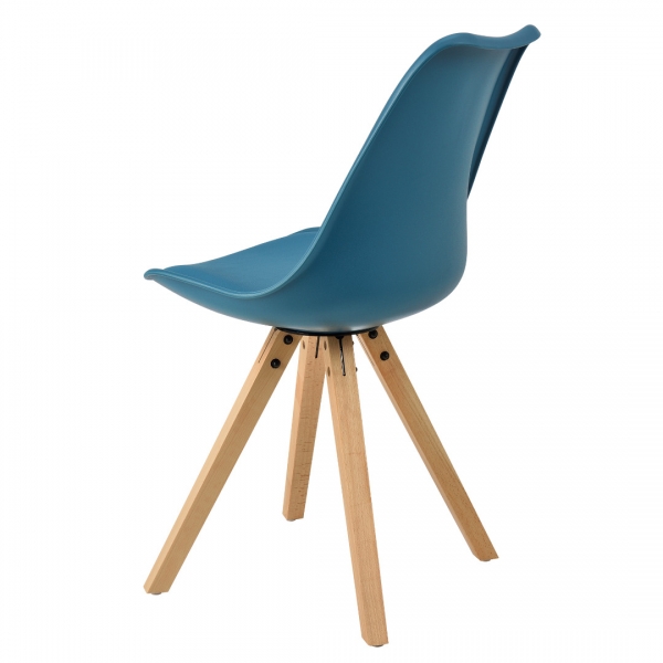 Set scaune design- 2 bucati - turcoaz-5