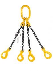 Sistem de ridicare din lant cu 2 brate cu carlige cu autoblocare