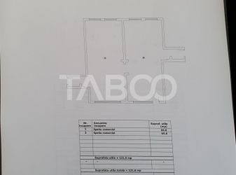 Spatiu comercial suprafata 132 mp se poate vinde si separat 66 si 66mp
