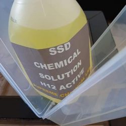 SSD chemical solution for sale in Oman to clean Black Coated DOLLARS