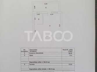 Studio de vanzare 36mp utili + terasa 12 mp la pret de DEZVOLTATOR