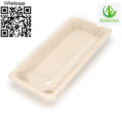Sugarcane tray tray plate pulp tray packaging bagasse packaging