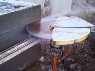Taiere profesionala de beton cu disc/fir diamantat