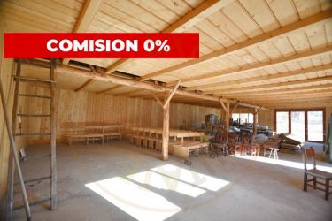 Teren 1335 mp cu cabana din lemn in zona montana Comision 0%