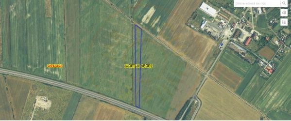 Teren 27.445 mp cu deschidere in Autostrada A1 Pitesti-Bucuresti 0% CO