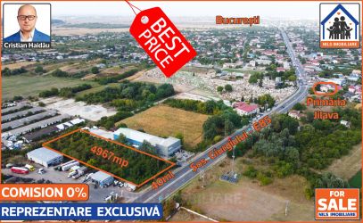 Teren 4967mp | Intravilan | Utilitati | Jilava - Sos. Giurgiului - E85