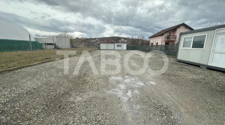 Teren de inchiriat 700mp parc auto la drum principal Sura Mare Sibiu